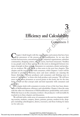 Efficiency and Calculability