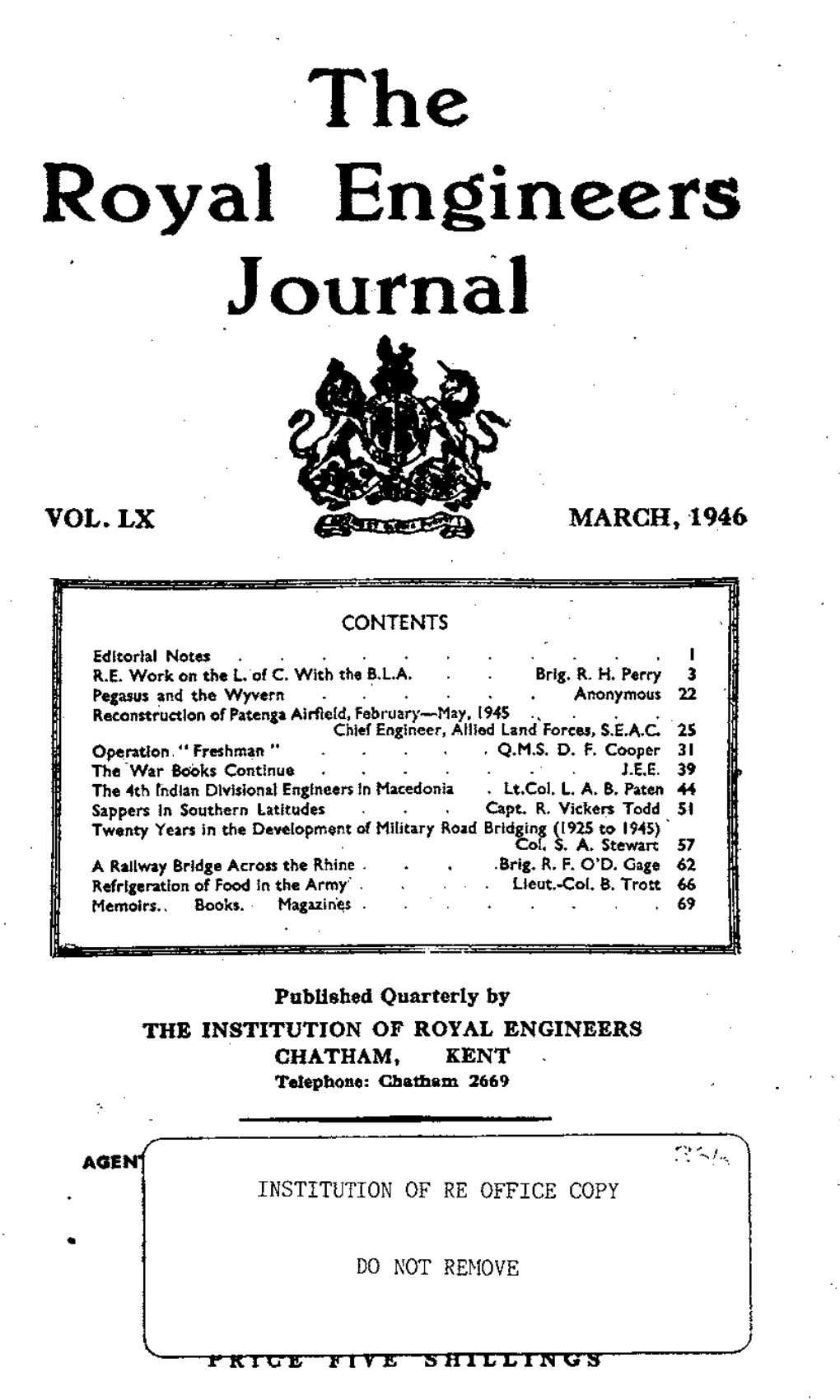 The Royal Engineers Journal