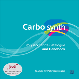 Polysaccharide Catalogue and Handbook Table of Contents