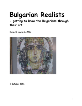 Bulgarian Realists - Getting to Know the Bulgarians Through Their Art
