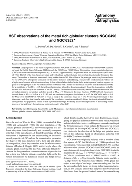 HST Observations of the Metal Rich Globular Clusters NGC 6496 and NGC 6352