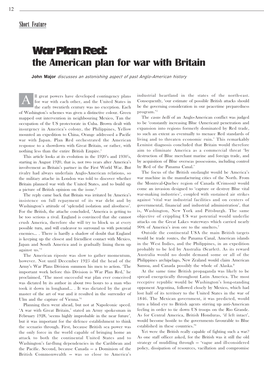 War Plan Red: the American Plan for War with Britain