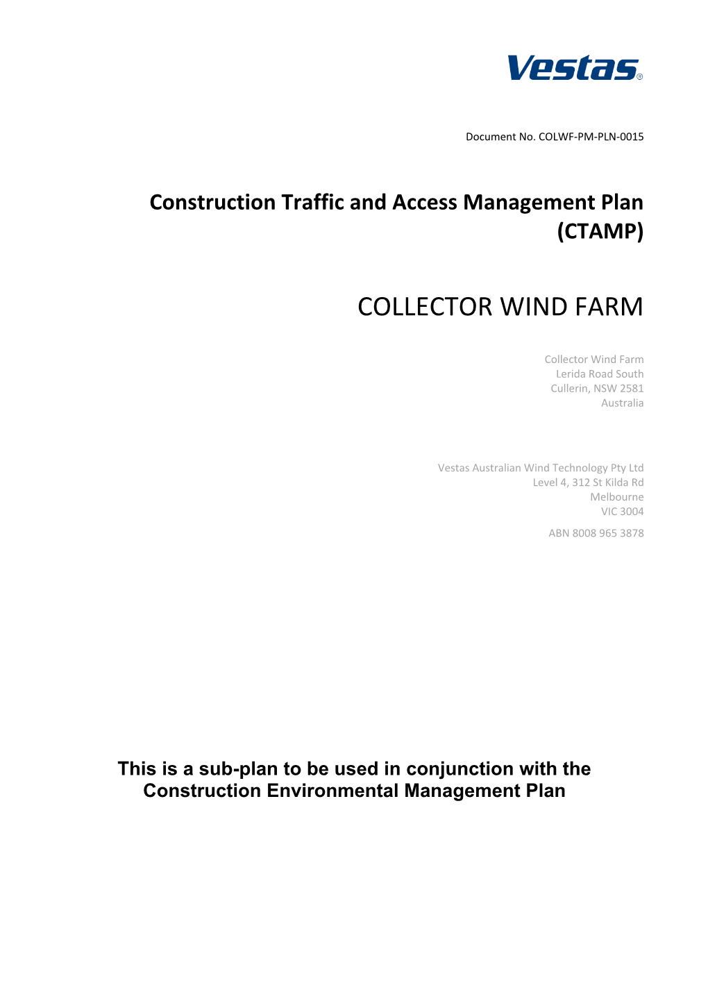 Construction Traffic and Access Management Plan (PDF 13MB)