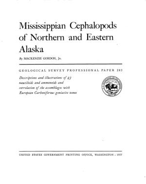 Mississippian Cephalopods of Northern and Eastern Alaska