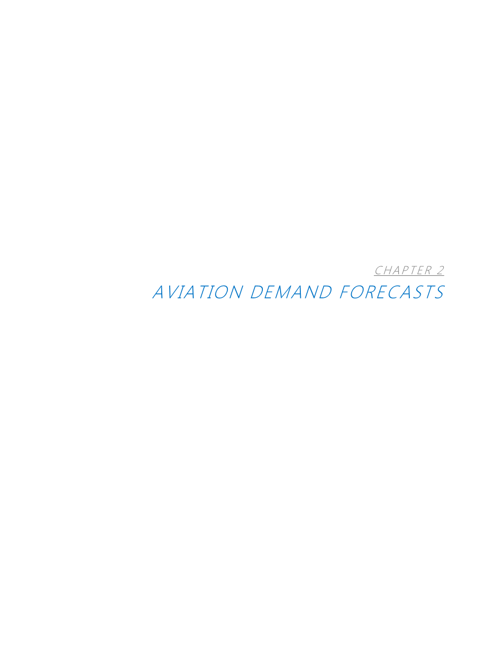 Aviation Demand Forecasts