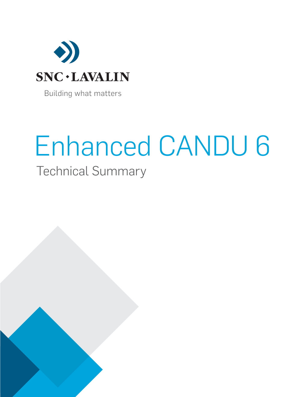 Enhanced CANDU 6 Technical Summary Company Proÿle