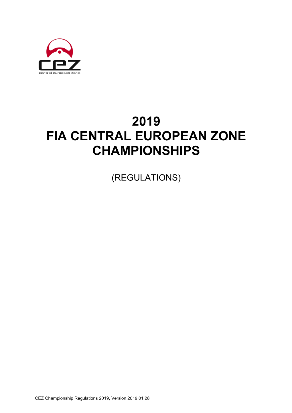 2019 Fia Central European Zone Championships