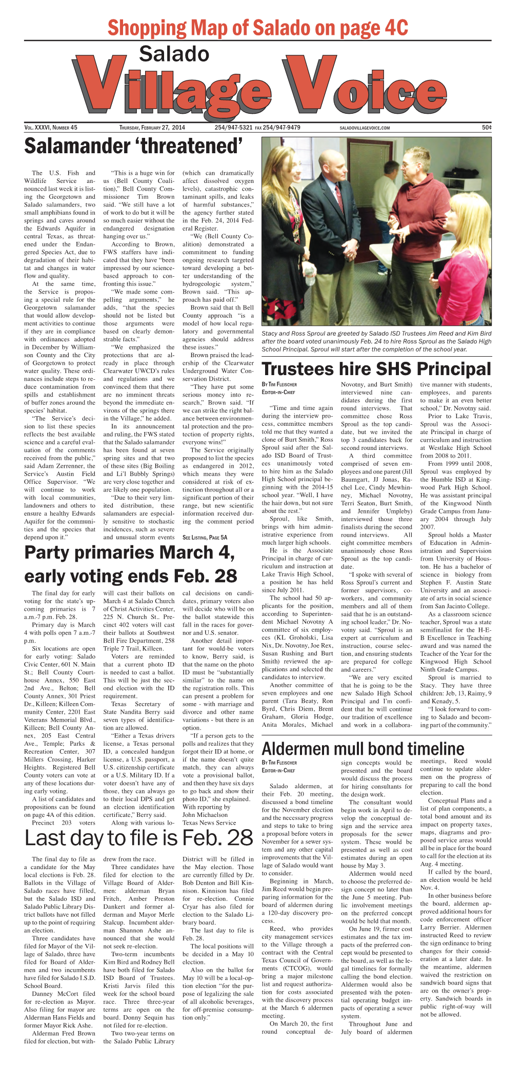 Salado Village Voice February 27 2014