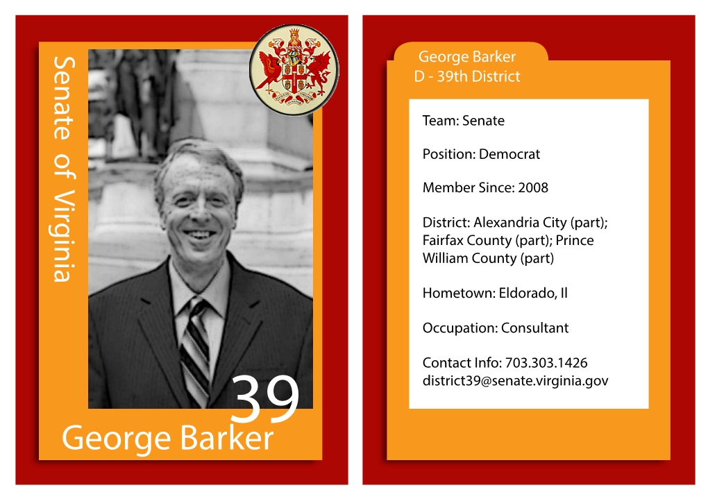 George Barker D - 39Th District