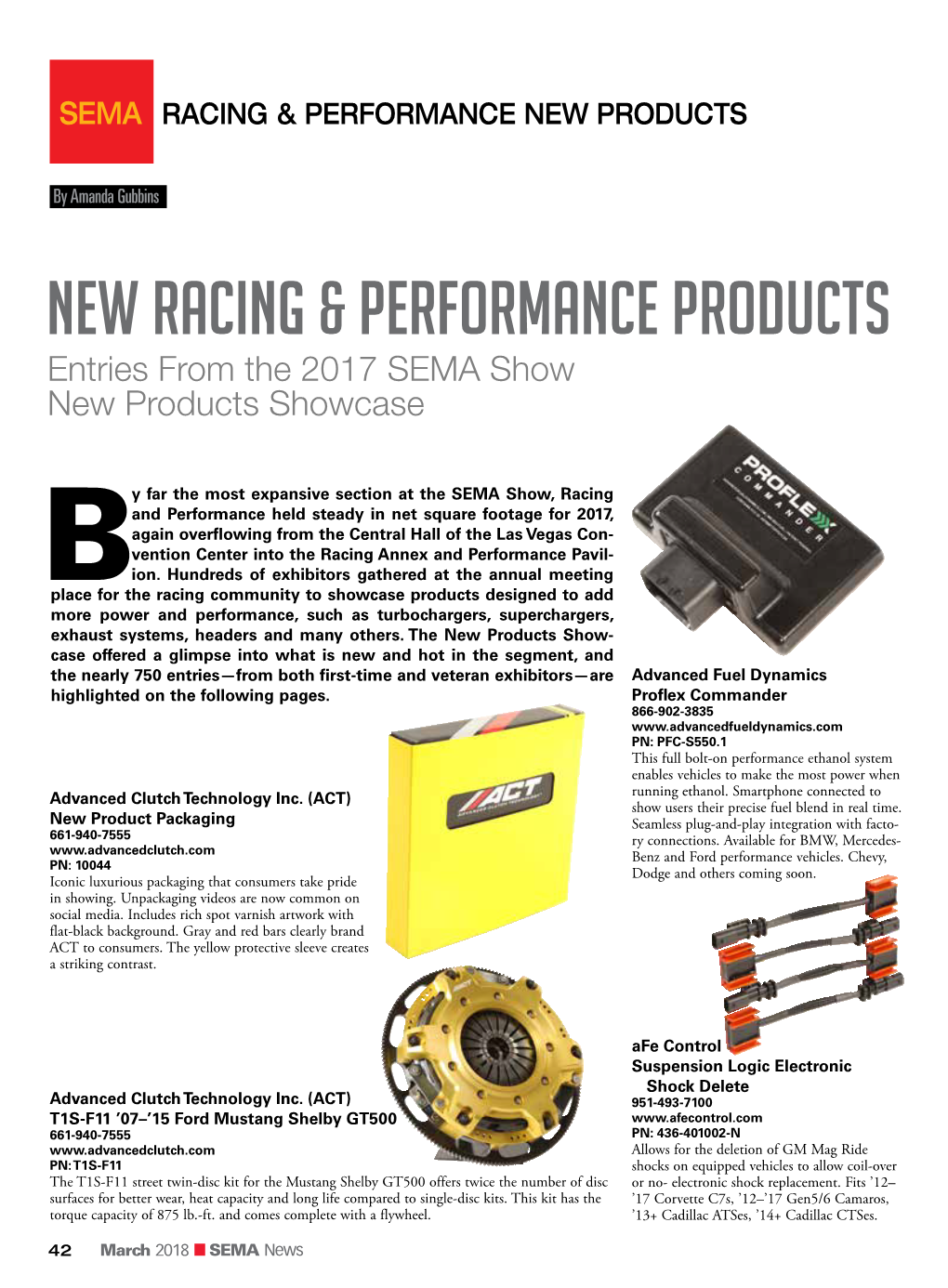 New Racing & Performance Products