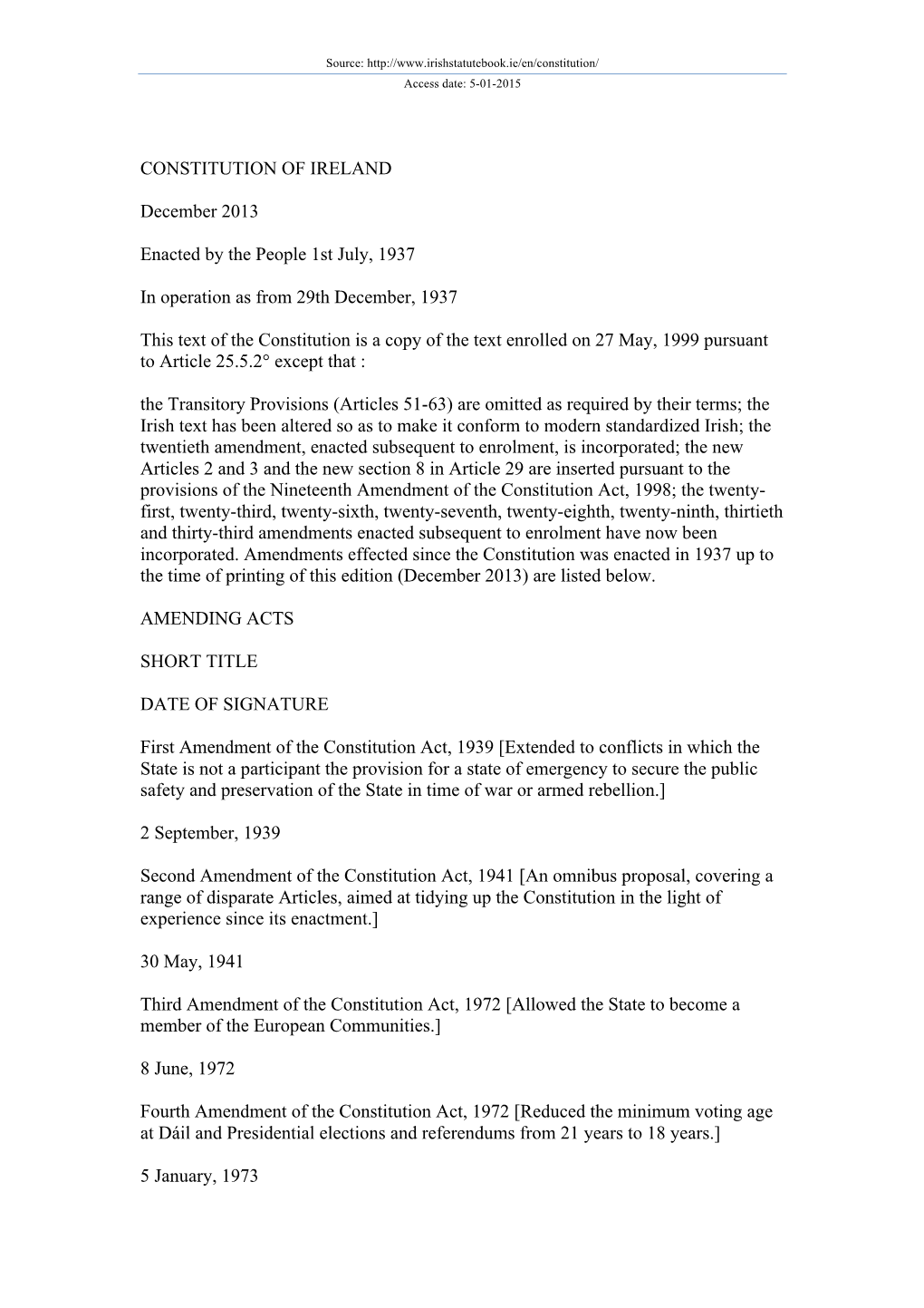 Constitution/ Access Date: 5-01-2015