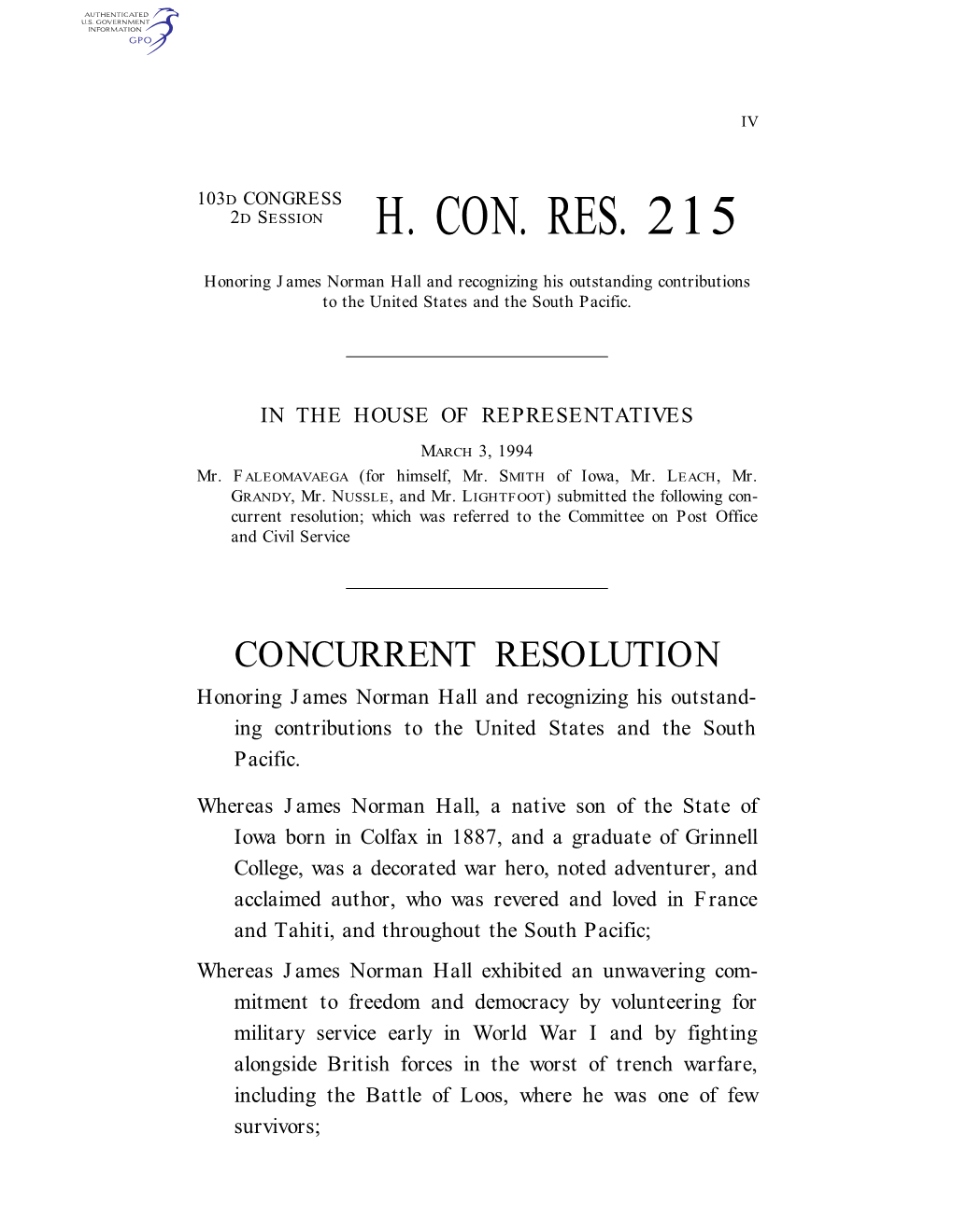 H. Con. Res. 215