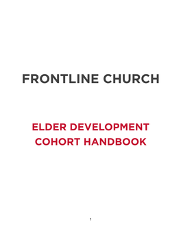 Elder Development Cohort Handbook Final
