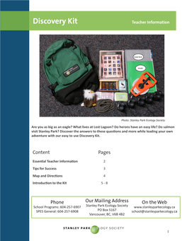 Discovery Kit Teacher Information