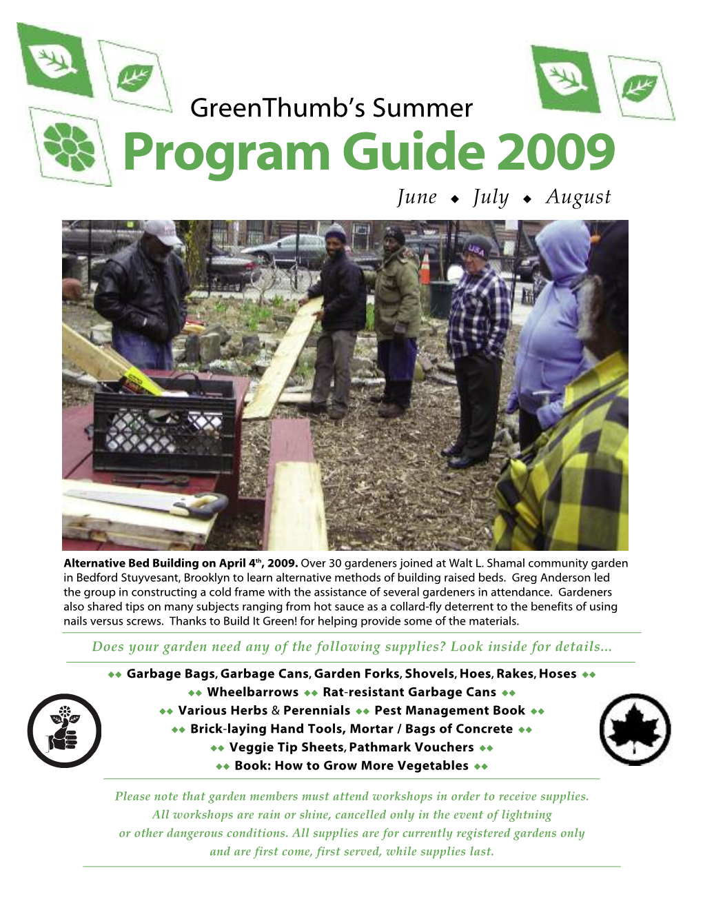 Program Guide 2009 June N July N August