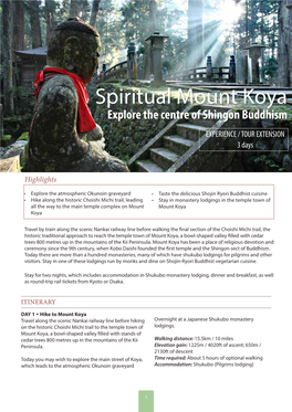 Spiritual Mount Koya Explore the Centre of Shingon Buddhism