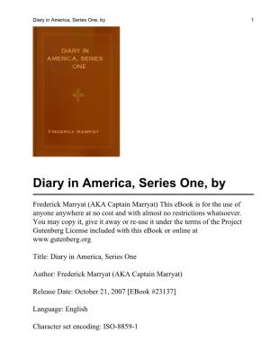 Diary in America, Series One, by 1