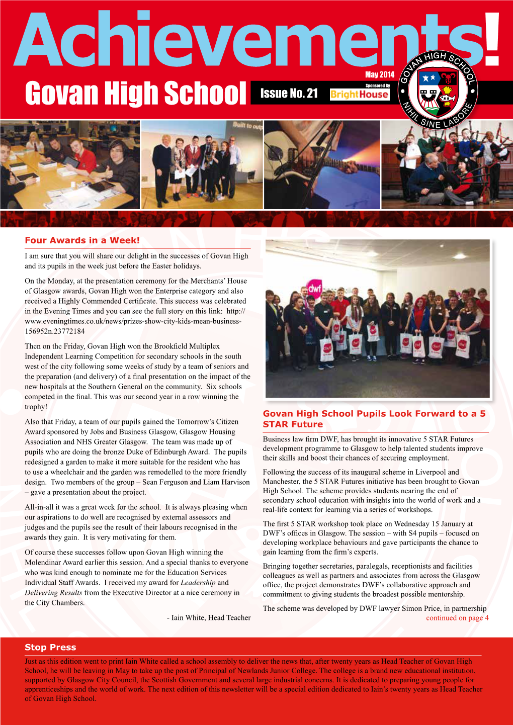 Govan High School Issue No. 21