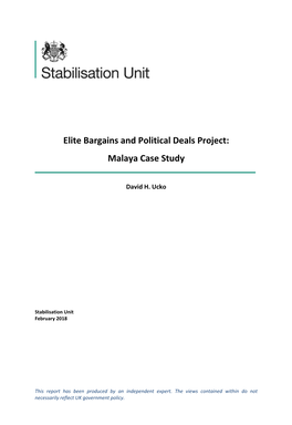 Malaya Case Study