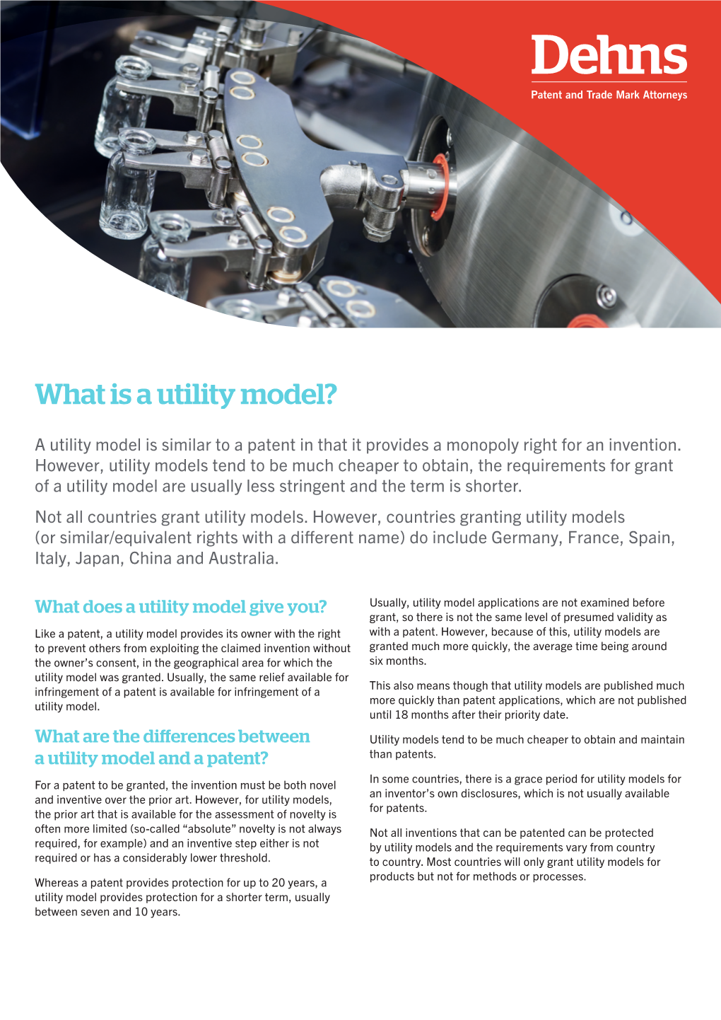 What Is a Utility Model?