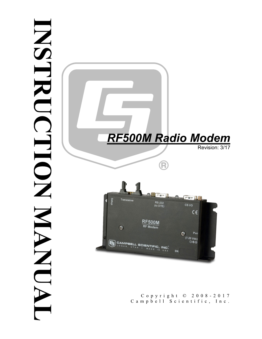 RF500M Radio Modem