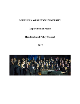 Music Department Handbook