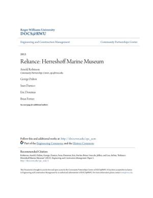 Reliance: Herreshoff Marine Museum