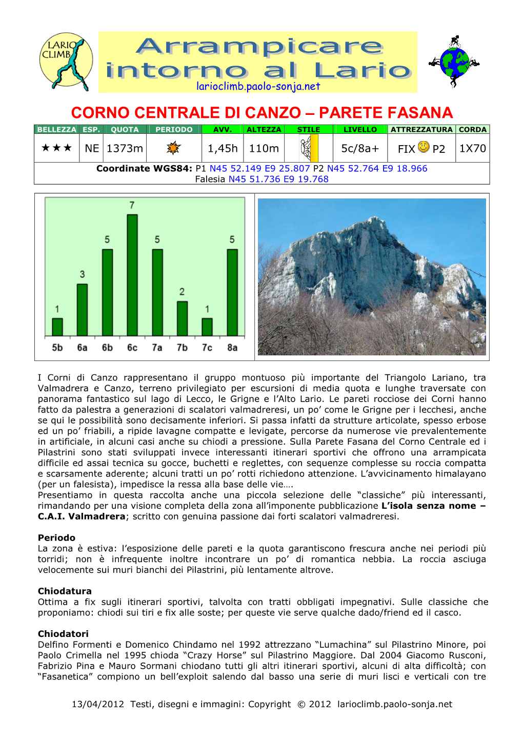 Corno Centrale Di Canzo – Parete Fasana Bellezza Esp