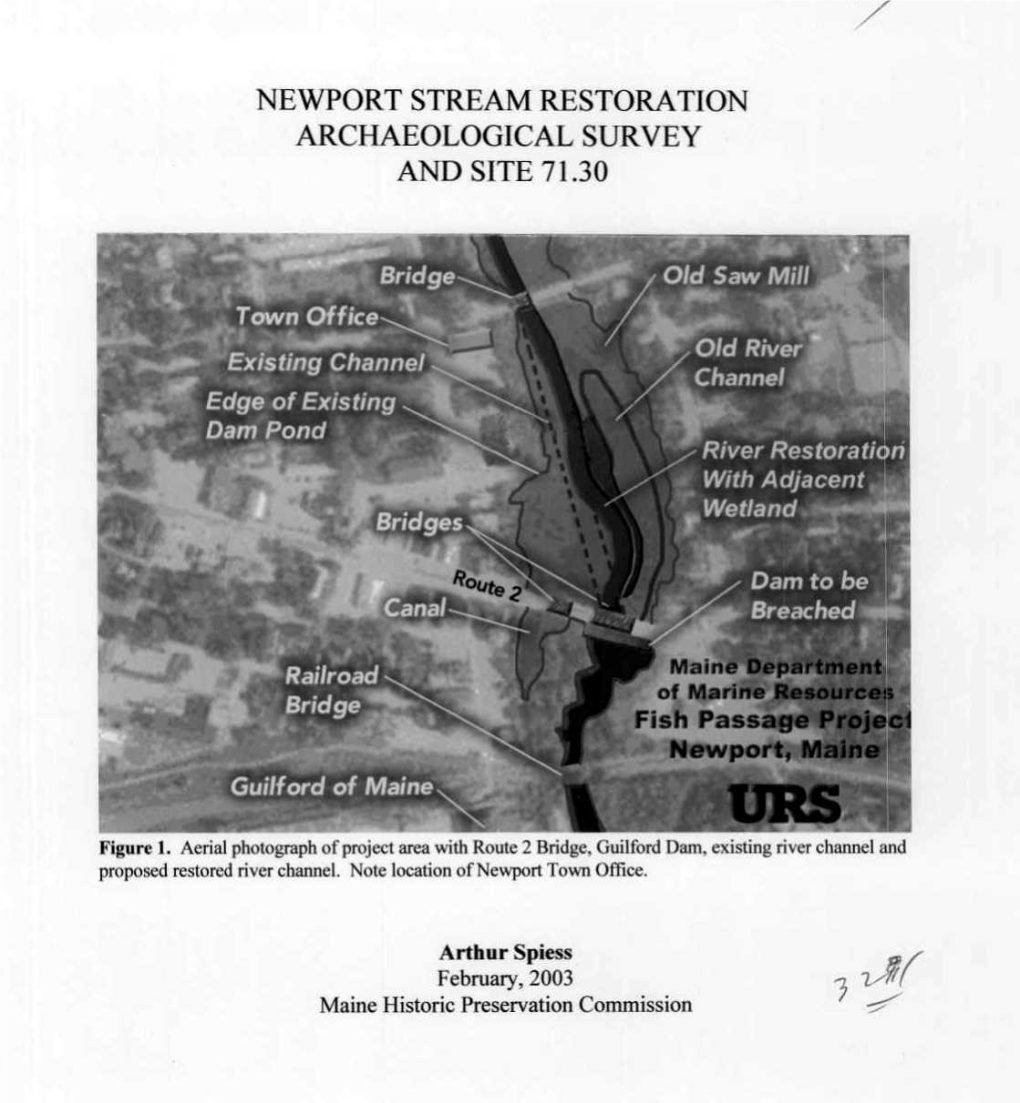 Newport Stream Restoration Archaeological Survey and Site 71 .30