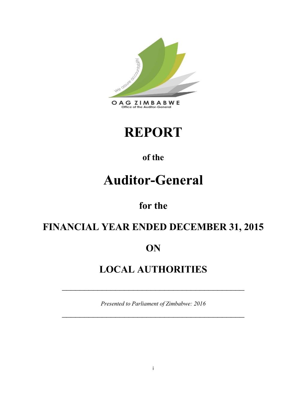 Local Authorities Report 2015