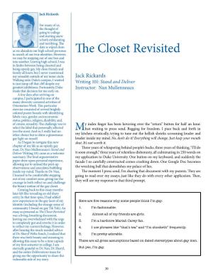 The Closet Revisited We May Be Stepping out of One Box and Into Another