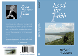 Food for Faith Is Already Printed in Other Languages As a Missionary Extension of Cross Currents International Ministries and International Prison Ministry
