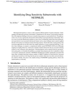 Identifying Drug Sensitivity Subnetworks with NETPHIX