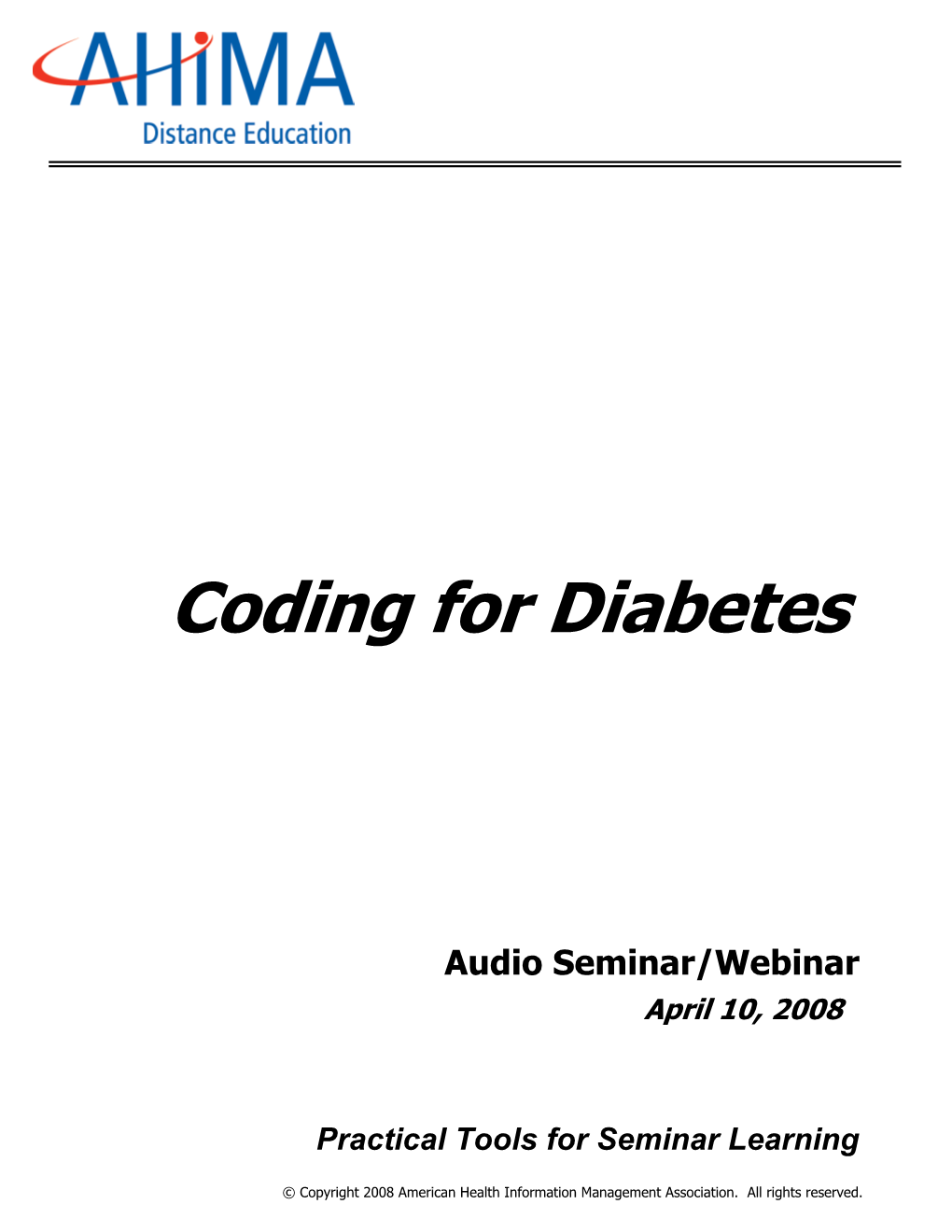 Coding for Diabetes