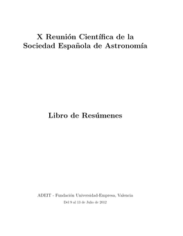 Libro De Resúmenes