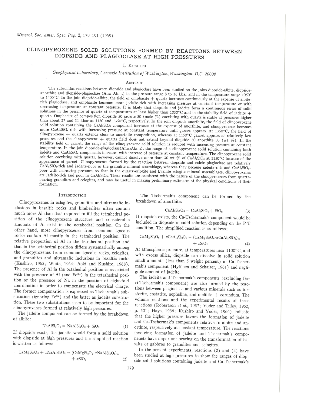 Clinopyroxene Solid Solutions Formed by Reactions Between Diopside and Plagioclase at High Pressures