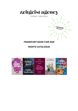 Frankfurt Book Fair 2020 Rights Catalogue