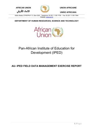 Pan-African Institute of Education for Development (IPED)