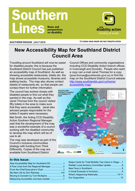 New Accessibility Map for Southland District Council Area