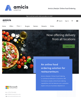 An Online Food Ordering Solution for Restauranteurs