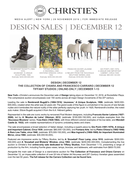 Design Sales | December 12
