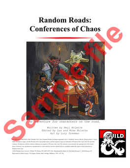 Random Roads: Conferences of Chaos