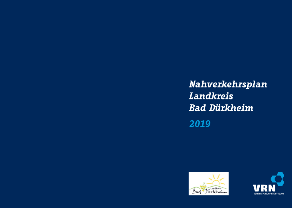 Nahverkehrsplan Kreis Bad Dürkheim 2019