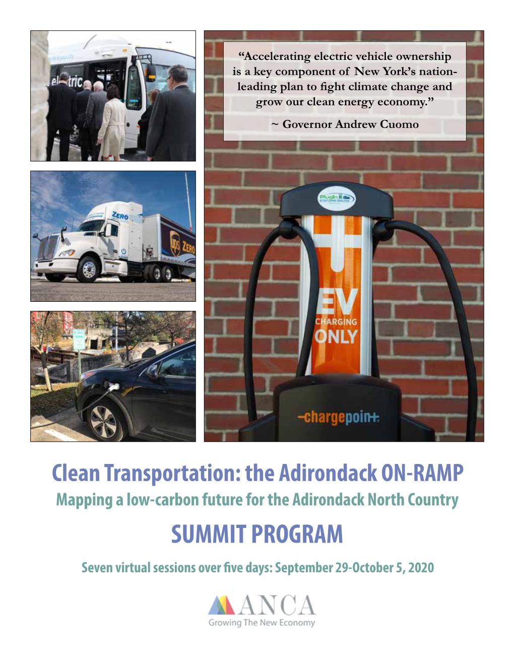 Clean Transportation: the Adirondack ON-RAMP Mapping a Low-Carbon Future for the Adirondack North Country SUMMIT PROGRAM