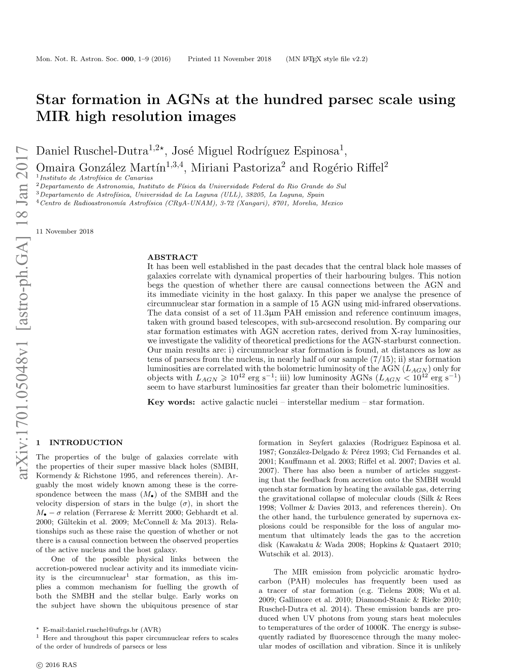 Star Formation in Agns at the Hundred Parsec Scale Using MIR High