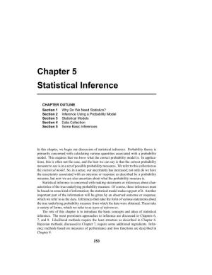 Chapter 5 Statistical Inference