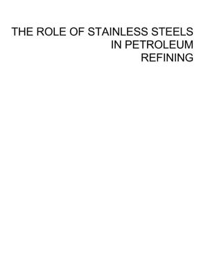 The Role of Stainless Steels in Petroleum Refining