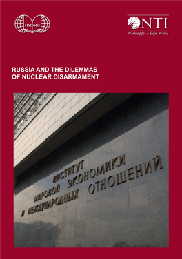 Russia and the Dilemmas of Nuclear Disarmament