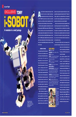 Tomy Isobot Fall 07.Qxd