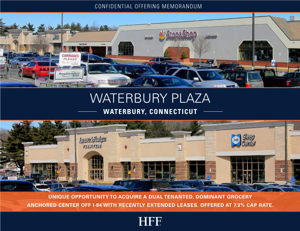 Waterbury Plazaconfidential Offering Memorandum